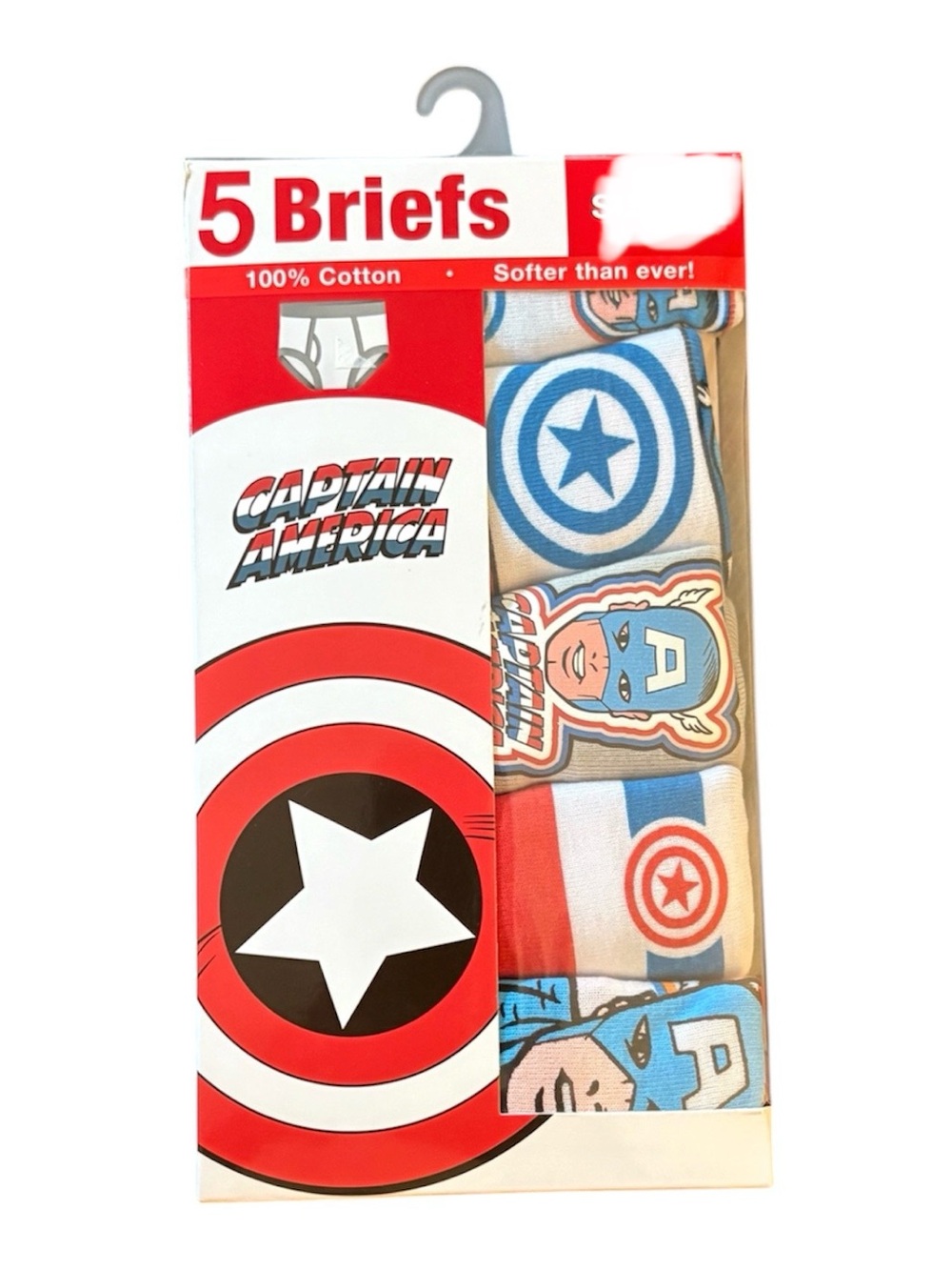 Marvel - Captain America Boys Cotton Briefs Character Underwear, 5-
Pack